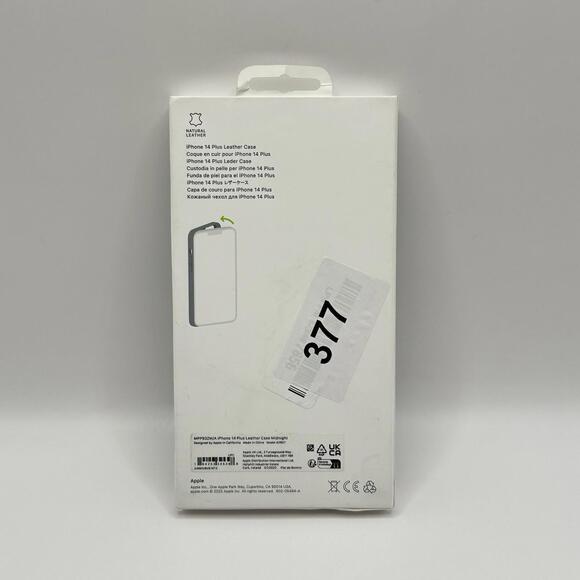 Apple Leather Case with MagSafe for iPhone 14 Plus - Midnight - Picture 2 of 4